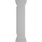Ekena Millwork 10"W x 48"H Corner Newel Post with Panel, Peaked Capital & Base Trim (Installation kit included) NWL10X48CPP0B0 - alternate 8